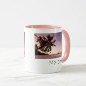 Mug Maldives Ocean Indian Beach Sunset Island Souvenir (Devant droit)