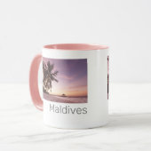 Mug Maldives Ocean Indian Beach Sunset Island Souvenir (Devant gauche)