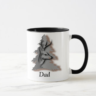Mug Mâle dans le nom de coutume en bois