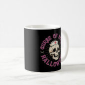 Mug Malédiction de l'infirmière Halloween Crâne Éffray (Devant droit)