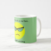 Mug Malgré le regard sur mon visage... (Devant droit)
