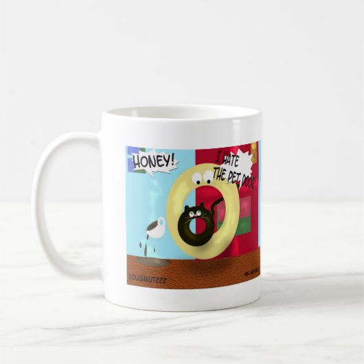 Mug Malheur de porte d'animal familier ! (Gauche)