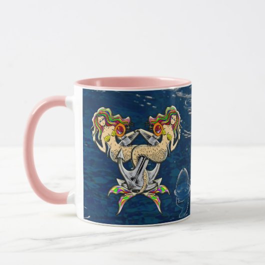 Mug Malheureusement sirènes à l'ancre (Gauche)
