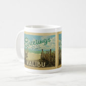 Mug Malibu Beach Vintage voyage (Devant gauche)