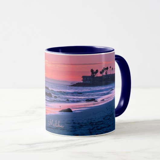 Mug Malibu, CA, belle photo pittoresque, (Devant droit)