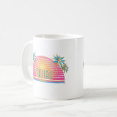 Mug Malibu, CA Palm Trees, Graphic, Cool (Devant gauche)