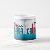 Mug Malibu California Surfboard Surf (Centre)