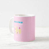 Mug Malibu, Plage de Malibu, Preppy, Preppy Girl, Rose (Devant gauche)