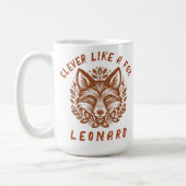 Mug Malin comme un Renard - Votre Texte (Gauche)