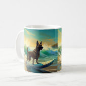 Mug Malinoi Beach Surf Peinture belge (Devant gauche)