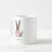 Mug Malinois belge à l'aquarelle (Devant gauche)