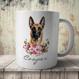 Mug Malinois belge à l'aquarelle