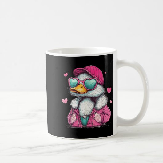 Mug Mallard Duck Hunting Funny Valentine's Day Heart G (Droite)