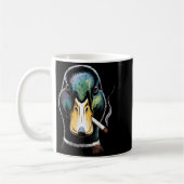 Mug Mallard Smoking Cigarette Meme Funny Mallard Duck (Gauche)