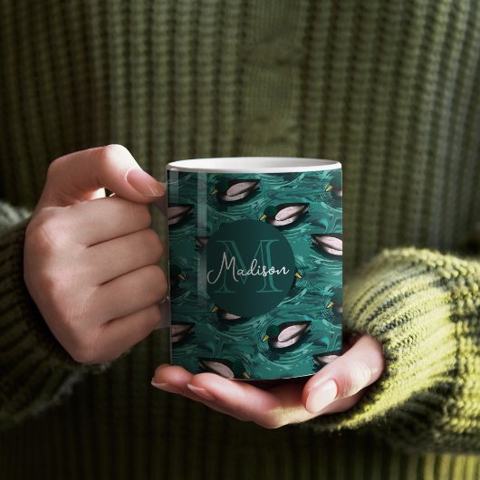 Mug Mallards La baignade dans le Motif aquatique