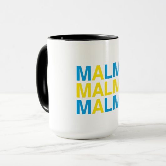 Mug MALMO Swedish Flag (Devant gauche)