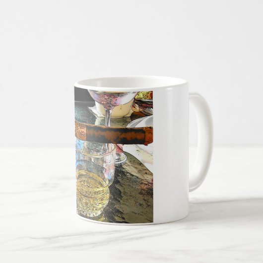 Mug Malt simple écossais et un cigare (Devant droit)