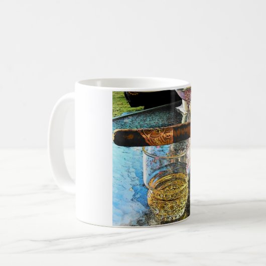 Mug Malt simple écossais et un cigare (Devant gauche)