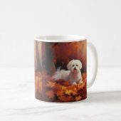 Mug Maltais en automne Feuilles automne Inspiration (Devant droit)