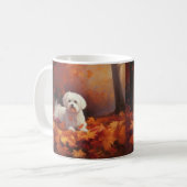 Mug Maltais en automne Feuilles automne Inspiration (Devant gauche)
