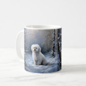 Mug Maltais Laisser Neige Noël (Devant gauche)
