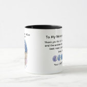 Mug Maltais ma dose quotidienne de bonheur Hydrangea (Centre)