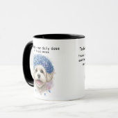 Mug Maltais ma dose quotidienne de bonheur Hydrangea (Devant gauche)