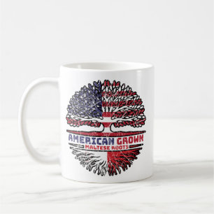 Mug Malte Maltese États-Unis États-Unis Arbre des État