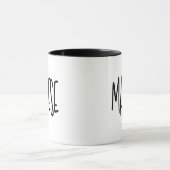 Mug Maltese Chic, Striking & Edgy Tall Skinny Font (Centre)
