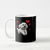 Mug Maltese Dog Love Heart For Valentines Day Maltese  (Gauche)
