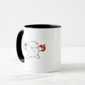 Mug malvais marshmallow rôti drôle (Devant gauche)