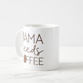Mug Mama a besoin de café (Devant gauche)