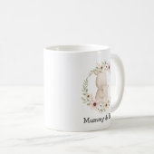 Mug Mama & Baby Rabbit - Famille personnalisée (Devant droit)