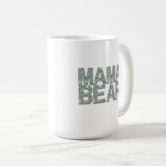 Mug Mama Bear Ditsy Floral (Devant droit)