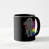 Mug Mama Bear LGBT Gay Trans Pride Support LGBTQ (Devant droit)