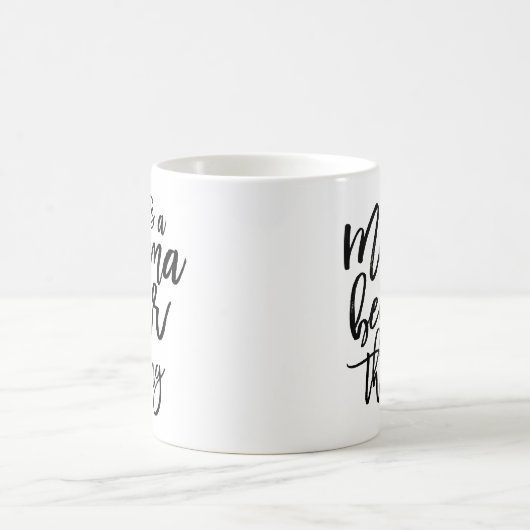 Mug Mama Bear Maman Mère Typographie (Centre)