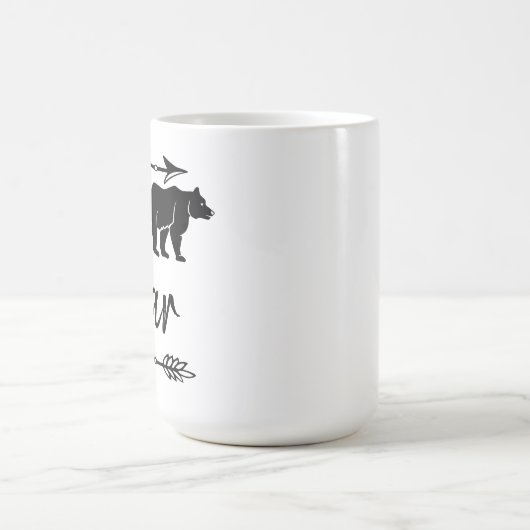 Mug Mama Bear Noir Blanc (Centre)