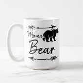 Mug Mama Bear Noir Blanc (Gauche)