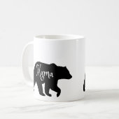 Mug Mama Bear noir et blanc (Devant gauche)