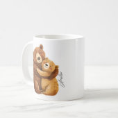 Mug Mama Bear Personnalisé Unique Maman Cadeau Anniver (Devant gauche)