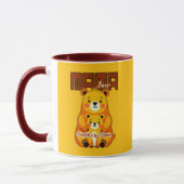Mug Mama Bear Protective Love – Cute Mother Bear Desig (Gauche)