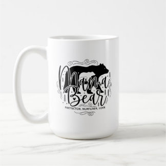 Mug Mama Bear Protector Black & White Script Mama Bear