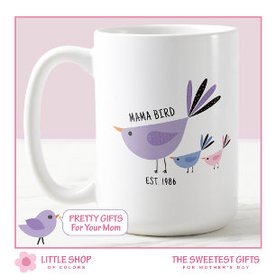 Mug Mama Bird and Chicks Fête des mères