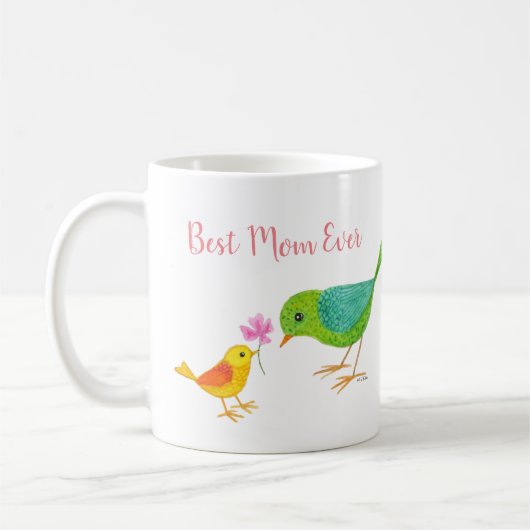 Mug Mama Bird Bird Bird Bird Flower (Gauche)