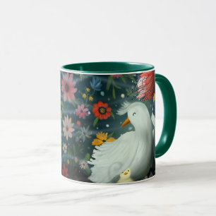 Mug Mama Bird protège son bébé poussin Fête des mères