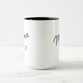 Mug Mama Black and White Minimalist Est Year  (Centre)