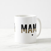Mug Mama Cheetah imprimer typographie Cadeaux pour mam (Devant droit)