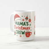 Mug Mama Christmas crew ,coffee lover (Devant gauche)