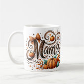 Mug Mama Citrouille Fall Thanksgiving nom (Gauche)