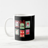 Mug Mama Claus Christmas Mom Stamp Bow Pajama Matching (Gauche)